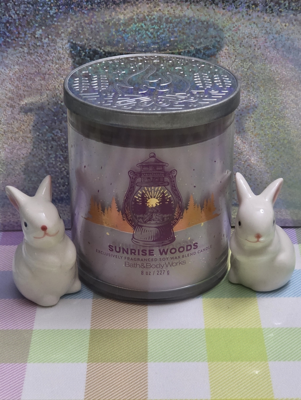 Bath & Body Works Sunrise Woods Scented Single Wick Candle 8oz NEW RARE - Picture 1 of 3